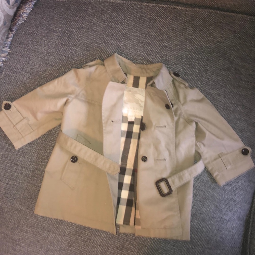 Burberry trench coat 6 months girls